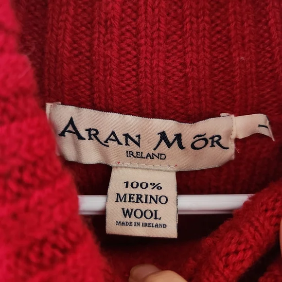 Aran Mor Turtleneck Cableknit Sweater - Picture 5 of 8